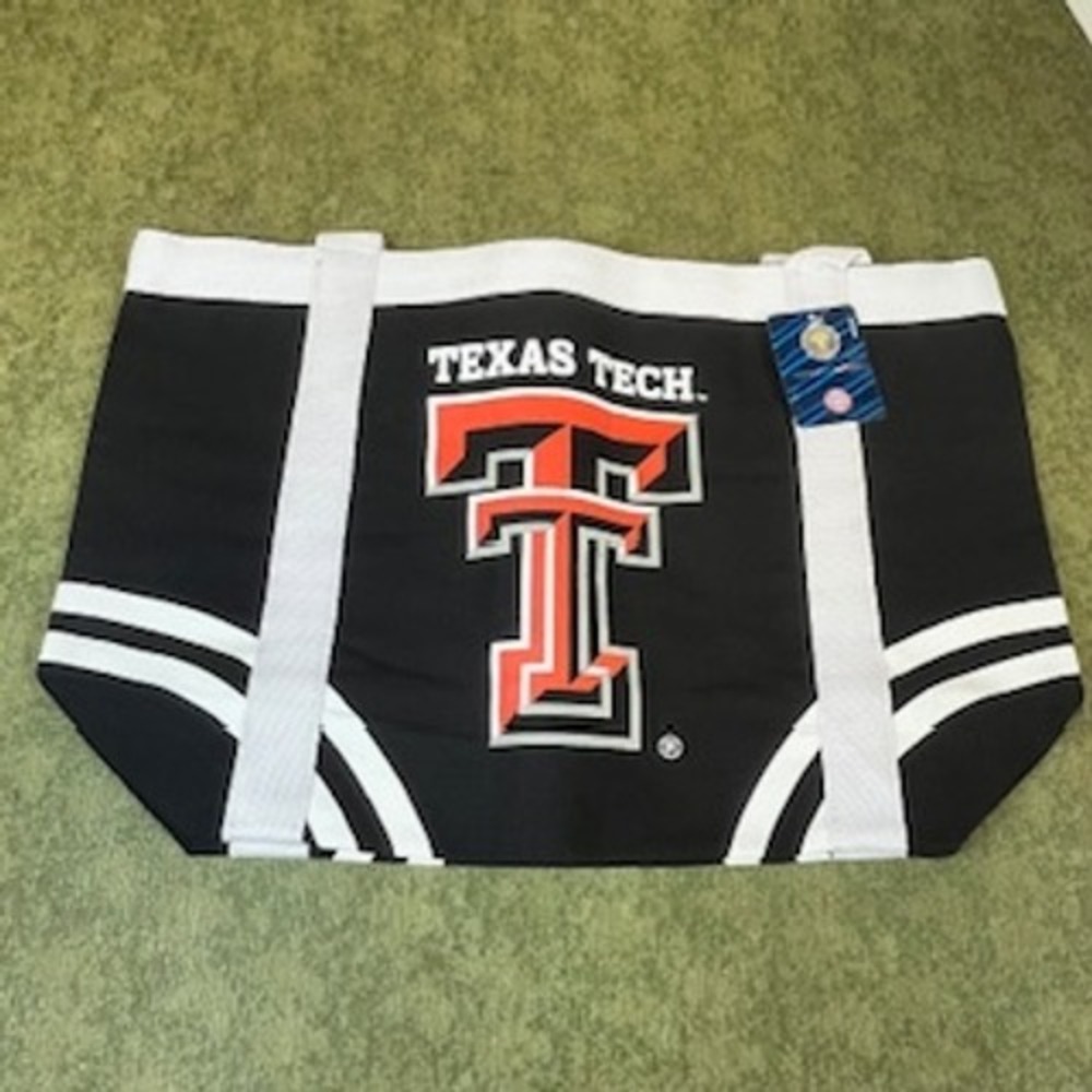 Texas Tech Red‎ Raiders NCAA Canvas Tailgate Tote Bag Officially Licensed Black